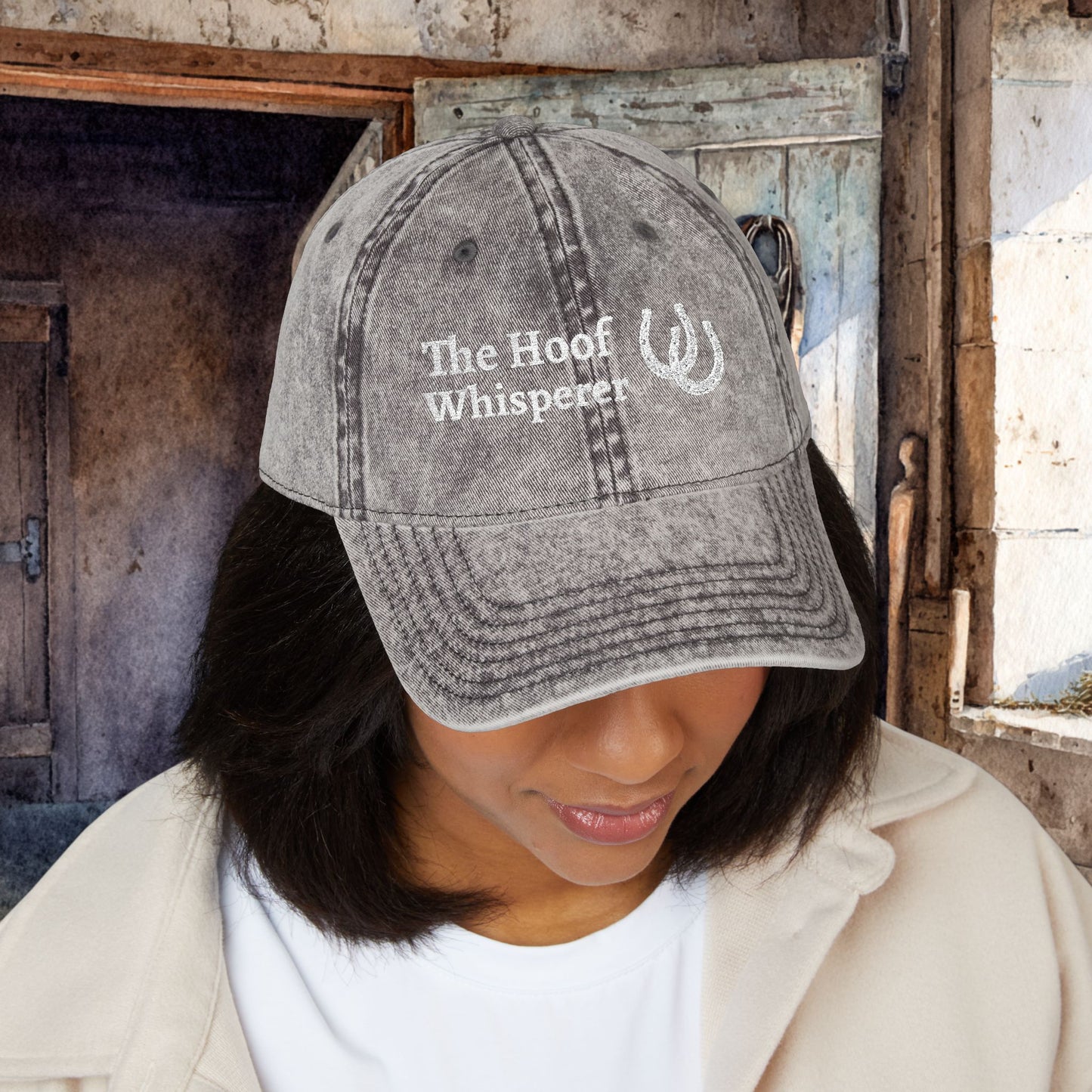 The Hoof Whisperer Hat – Farrier, Embroidered Personalized Horse Cap