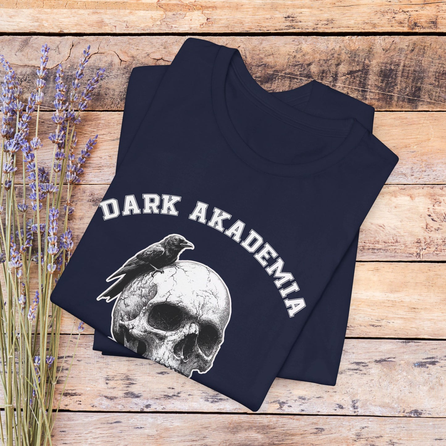 Retro Skull and Crow T-Shirt, FUN Dark Akademia Skull, Skull and Crow Halloween Shirt