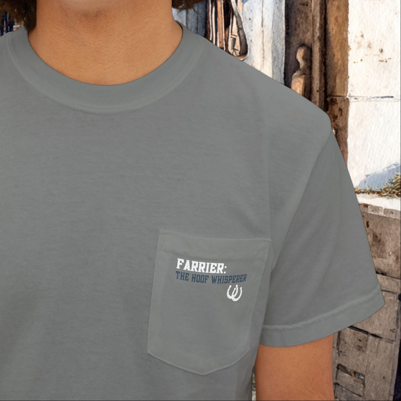 Farrier Pocket T-Shirt — Professional Hoof Master, Short sleeve