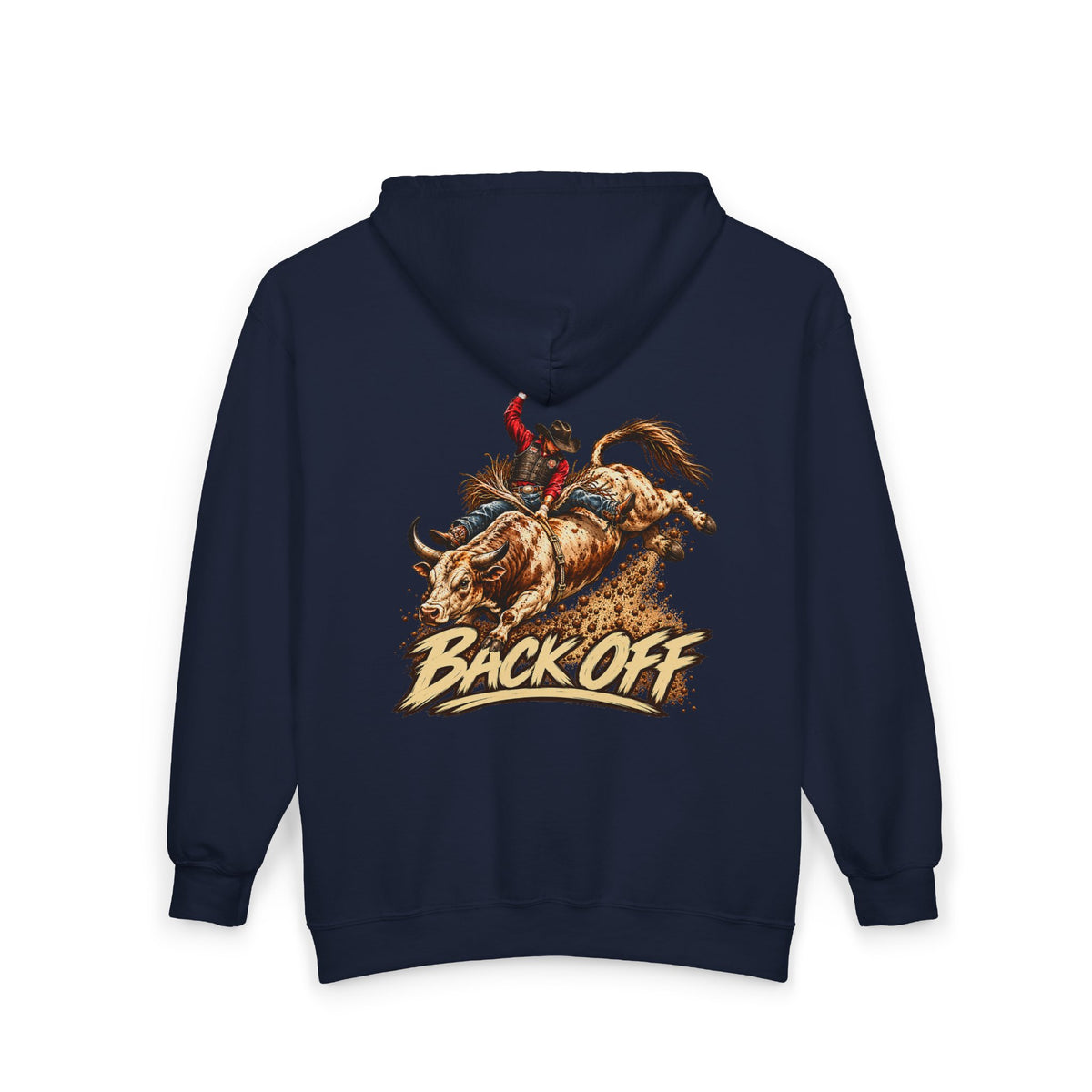 Back Off Rodeo Full Zip Hoodie –  Bull Rider Western Jacket