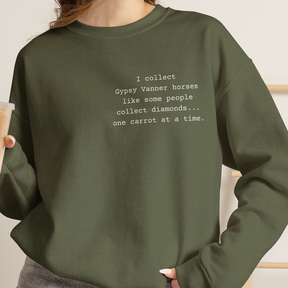 Gypsy Vanner Sweatshirt – Funny Horse Lover Crewneck