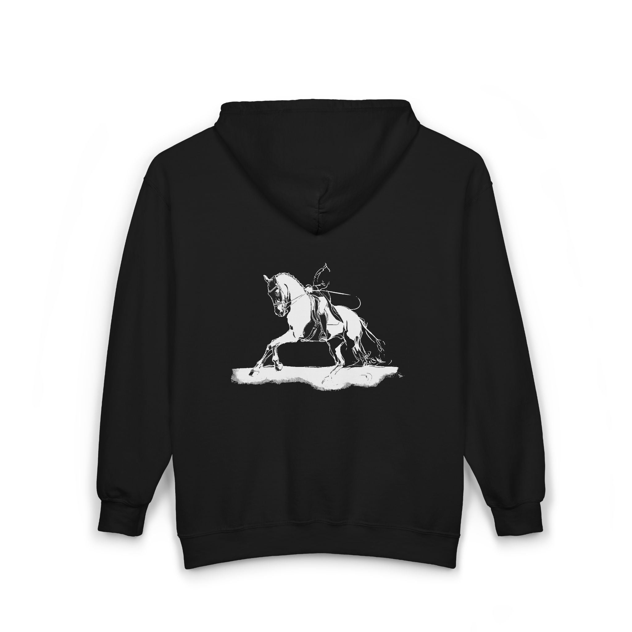 Dressage Horse Zip Hoodie | Personalized Equestrian Full Zip