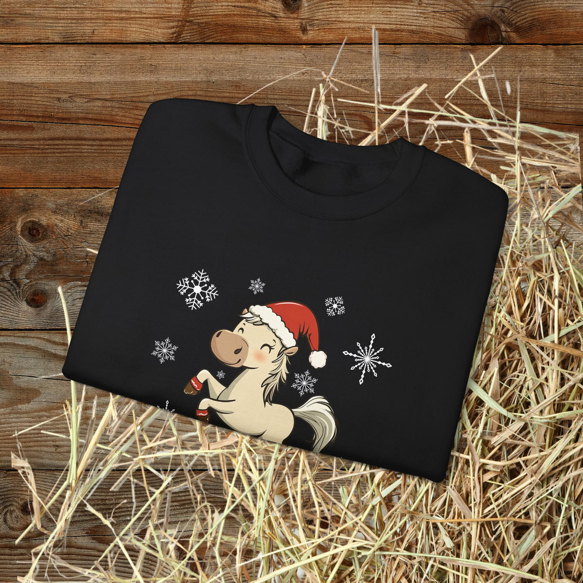 Prancing Through the Snow Horse Christmas Sweatshirt