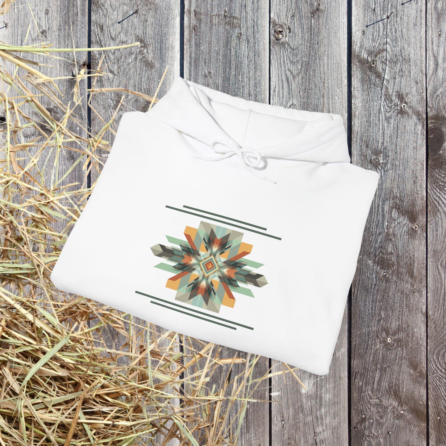 Spirit Warrior Southwestern Geometric Star Hoodie