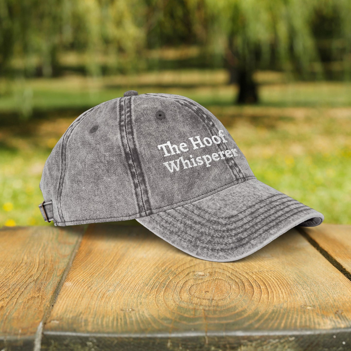 The Hoof Whisperer Hat – Farrier, Embroidered Personalized Horse Cap