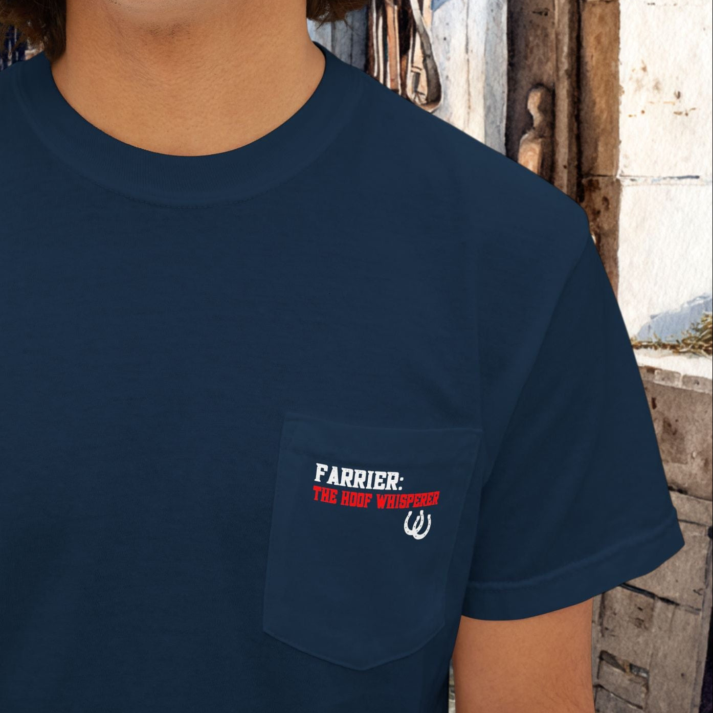 Farrier Pocket T-Shirt — Professional Hoof Master, Short sleeve