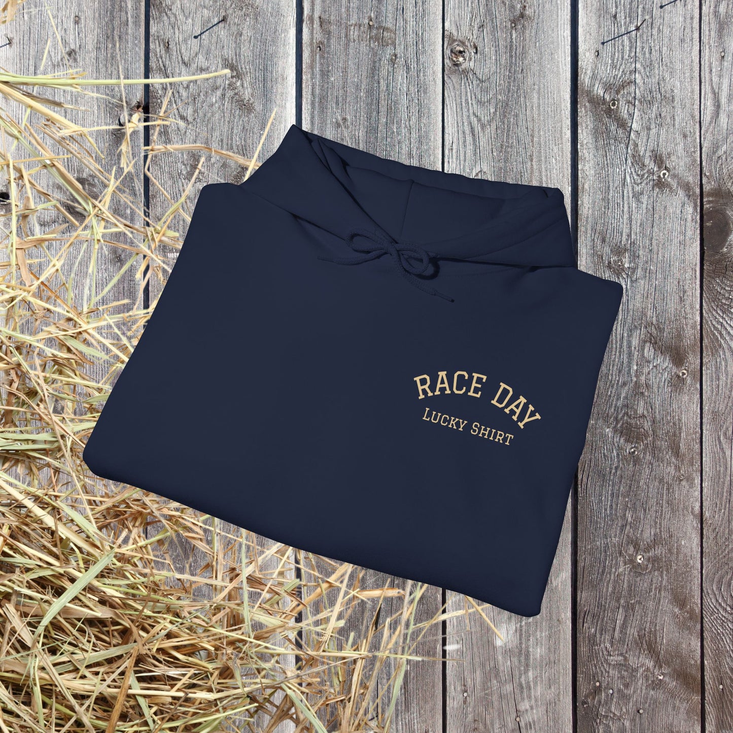 Horse Racing Hoodie — 'Race Day Graphic Hooded Sweatshirt