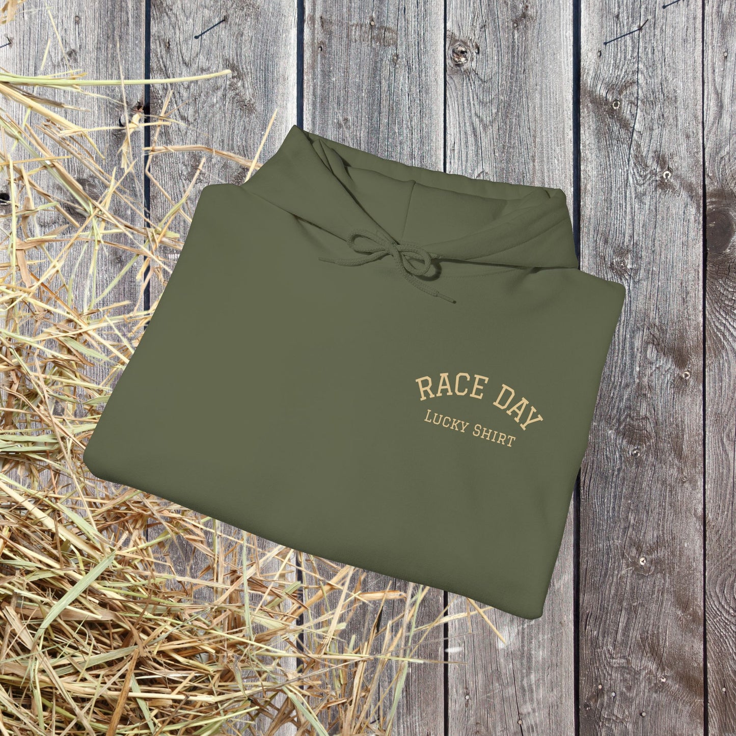 Horse Racing Hoodie — 'Race Day Graphic Hooded Sweatshirt