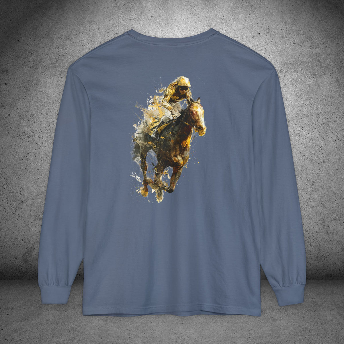 Horse Racing Long Sleeve Shirt | Thoroughbred Jockey Tee