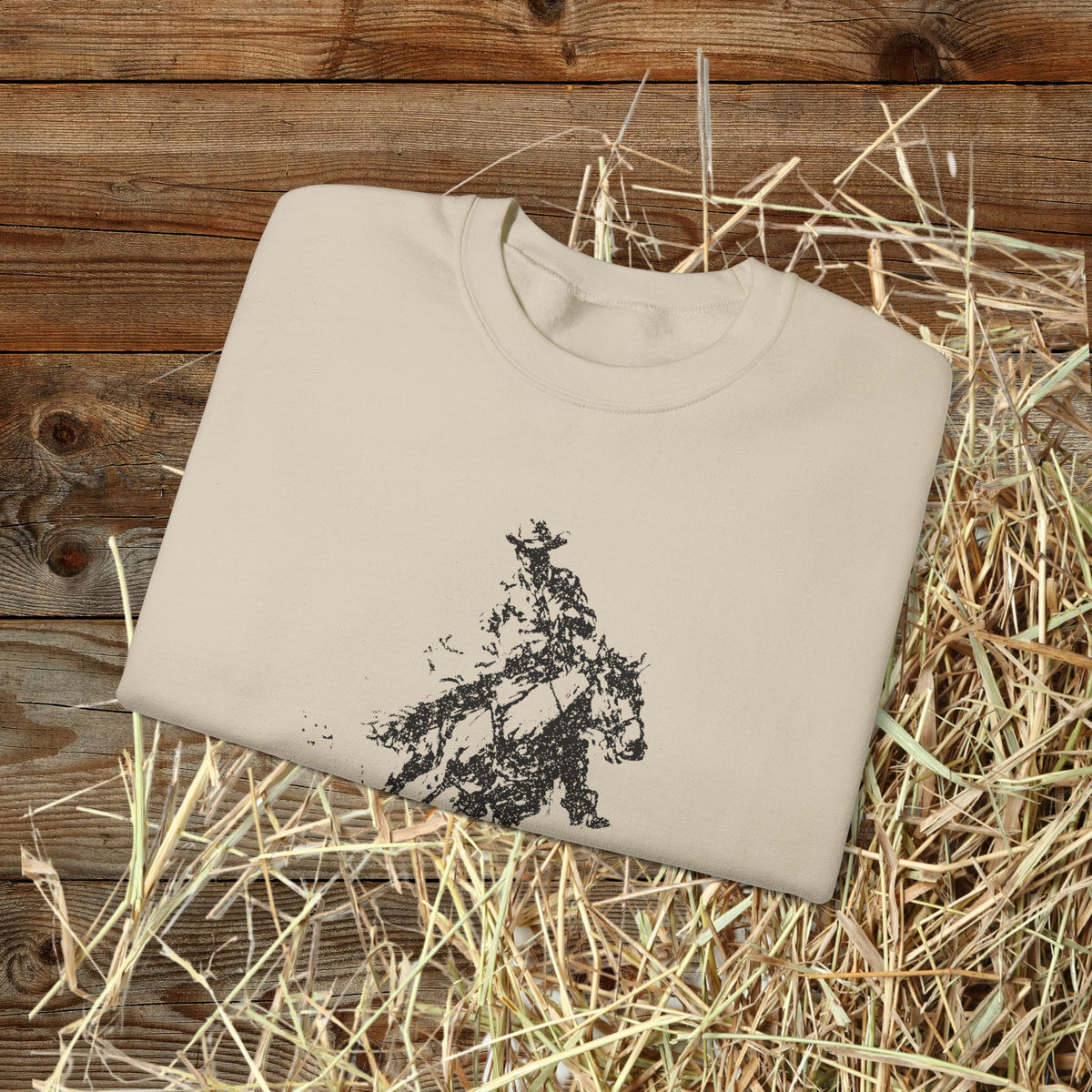 Horse & Rider Art Shirt– Equestrian Sketch Sweatshirt