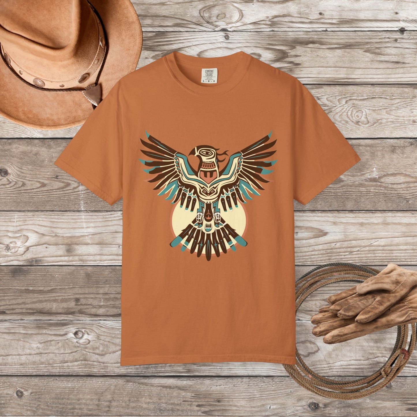 Native American Spirit Thunderbird T-Shirt – Boho Eagle Totem Tee