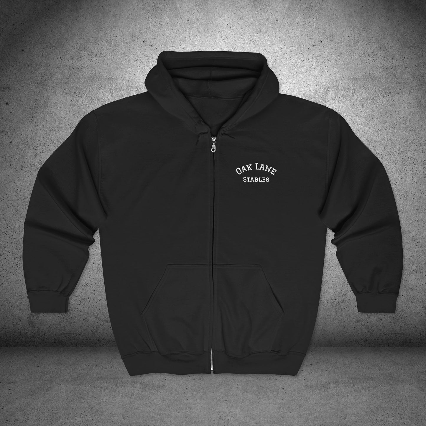 Hunter Jumper Show Horse Full Zip Hoodie Jacket Equestrian