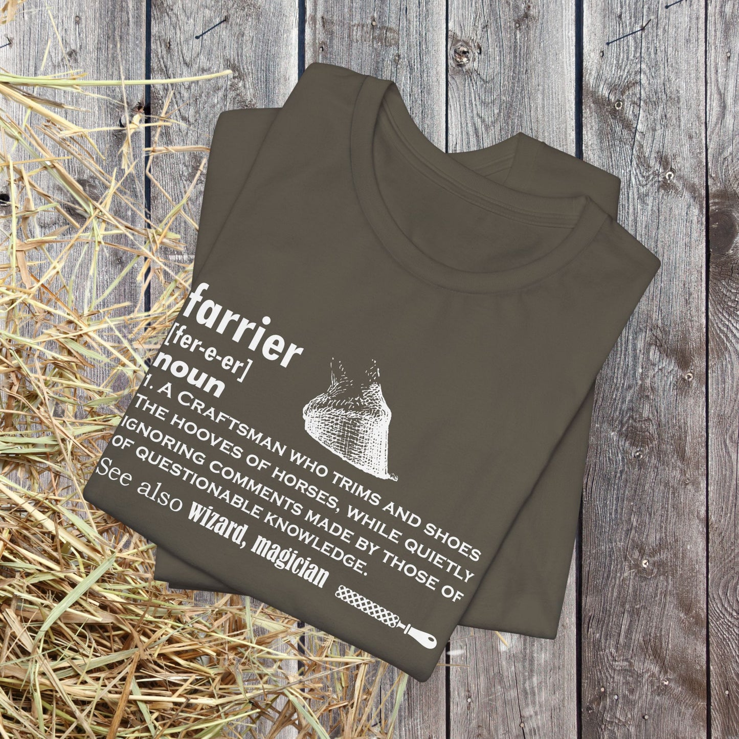 Farrier T-shirt, Farrier Funny Definition, Horseshoer Tee