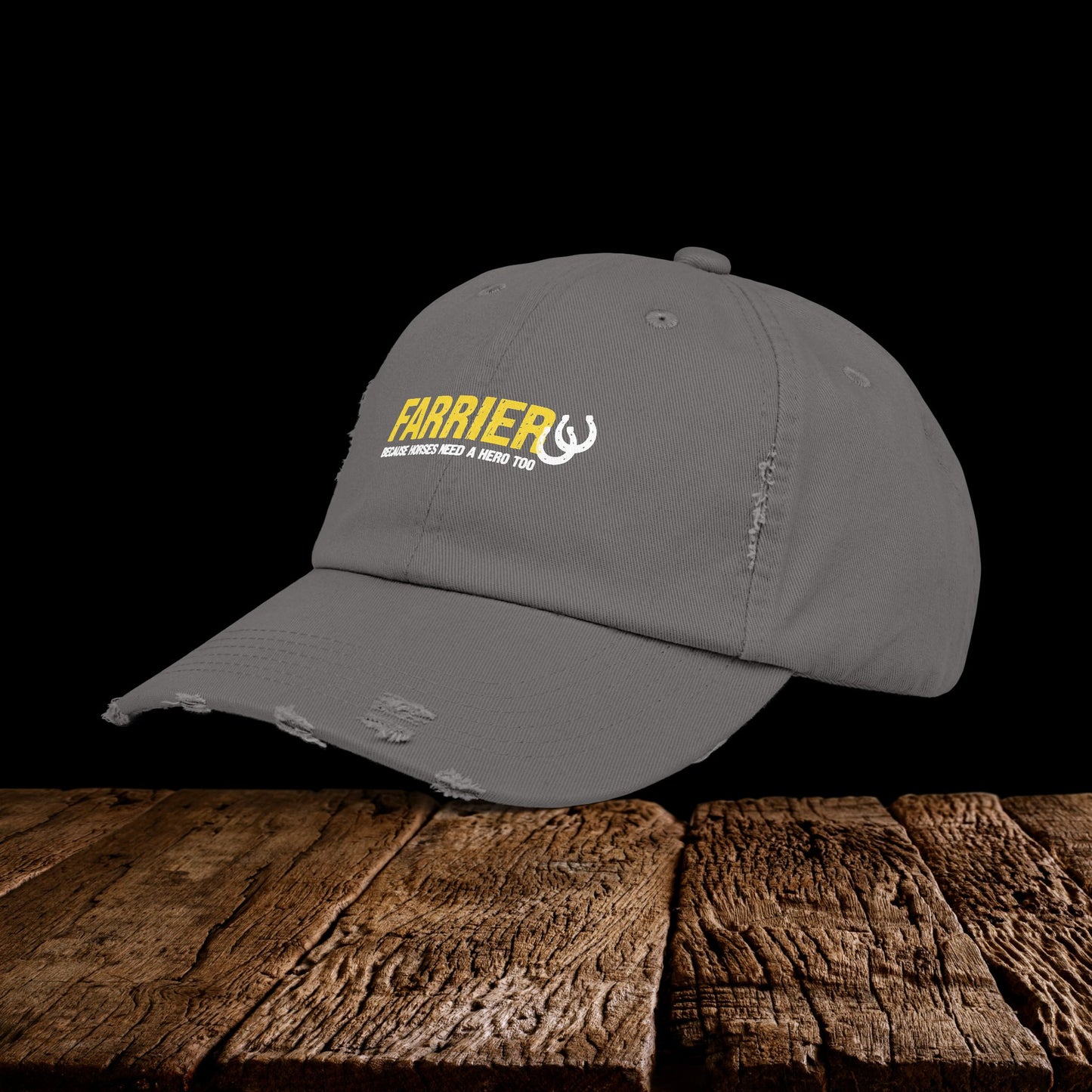 Farrier Distressed Cap – Farrier - Horses need a Hero Too Hat Gift