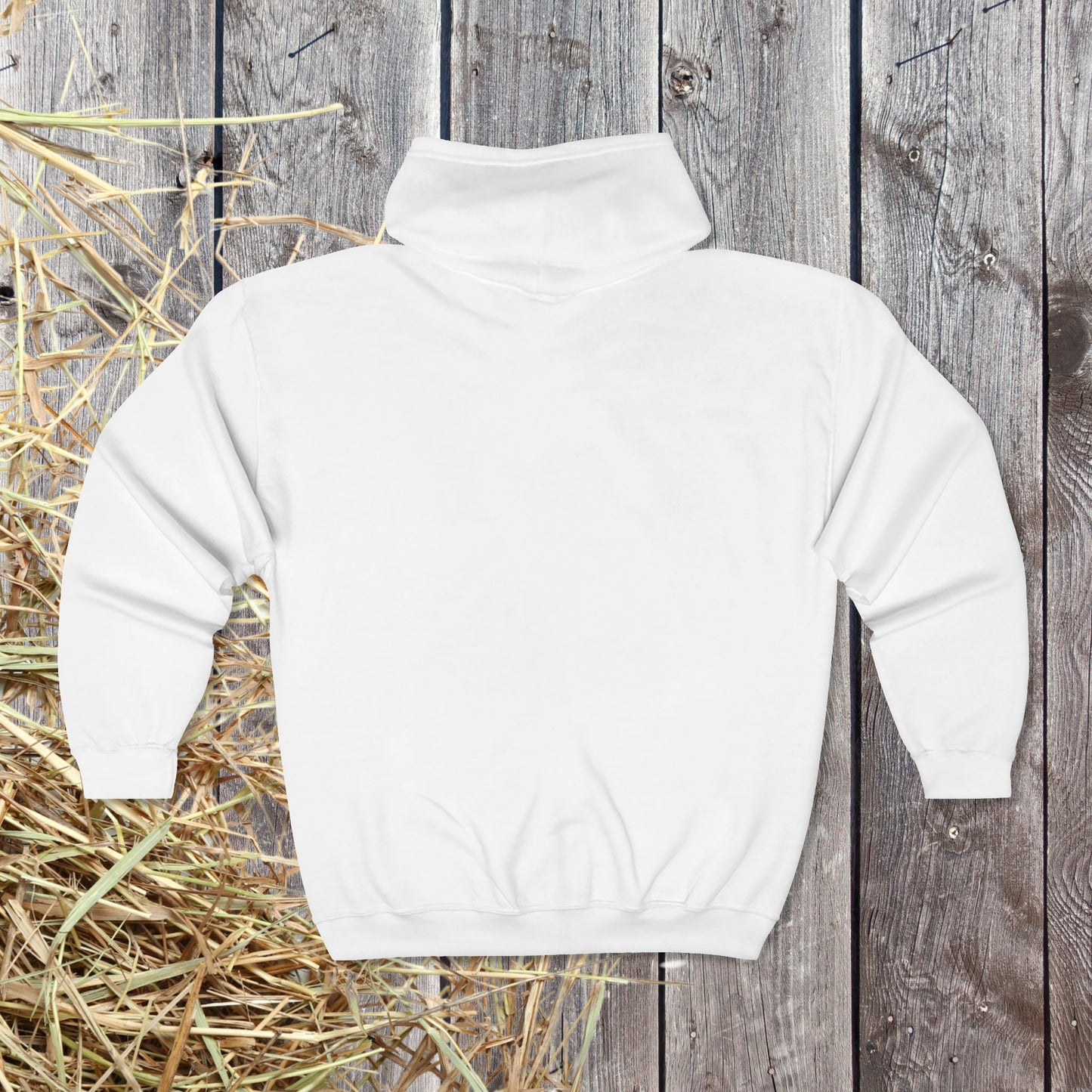 Black Cat Illustration Full Zip Hoodie | Minimal Fall Cat Silhouette, Cat Accents