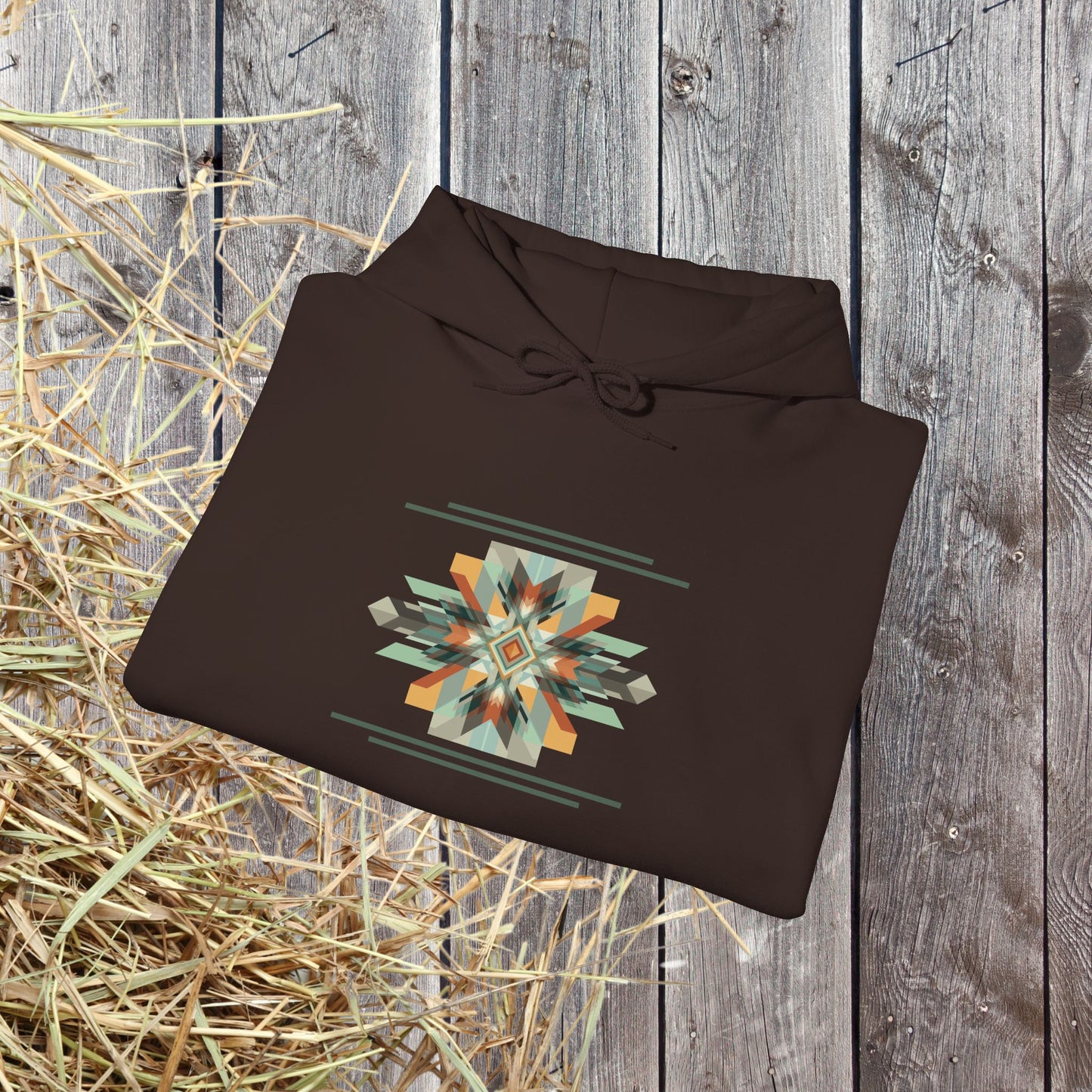 Spirit Warrior Southwestern Geometric Star Hoodie