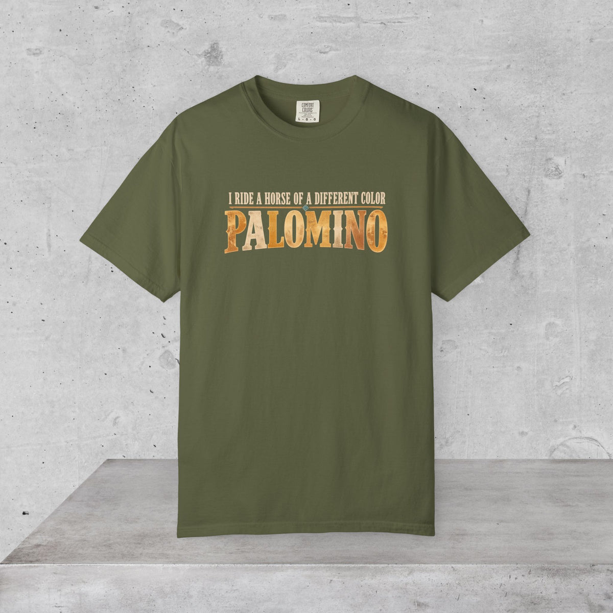 Palomino Horse T-Shirt – I Ride a Horse of a Different Color | Comfort Colors