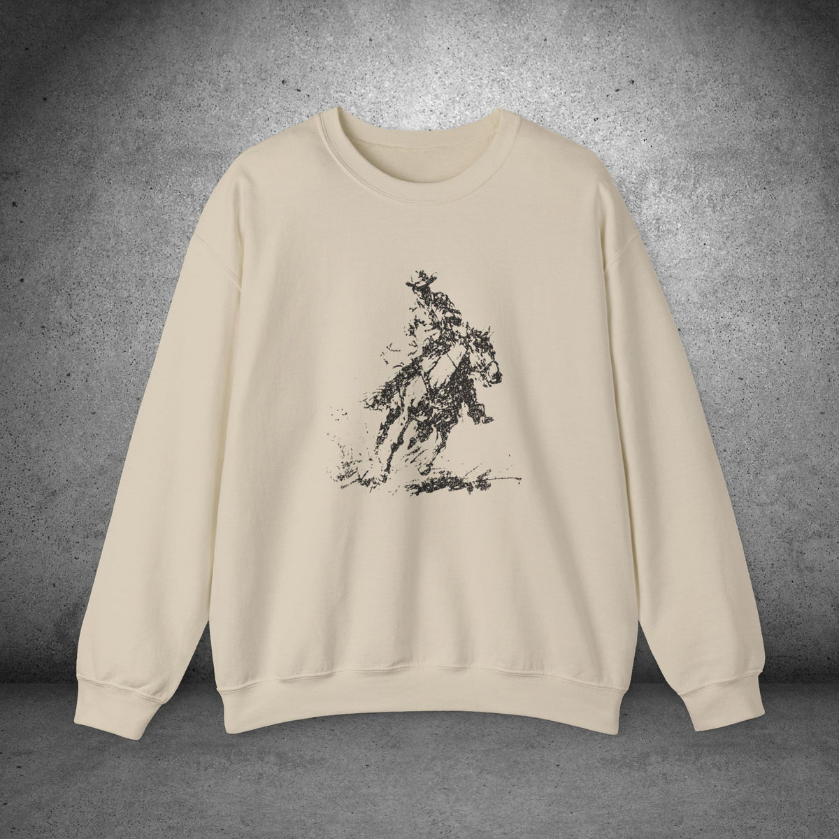 Horse & Rider Art Shirt– Equestrian Sketch Sweatshirt
