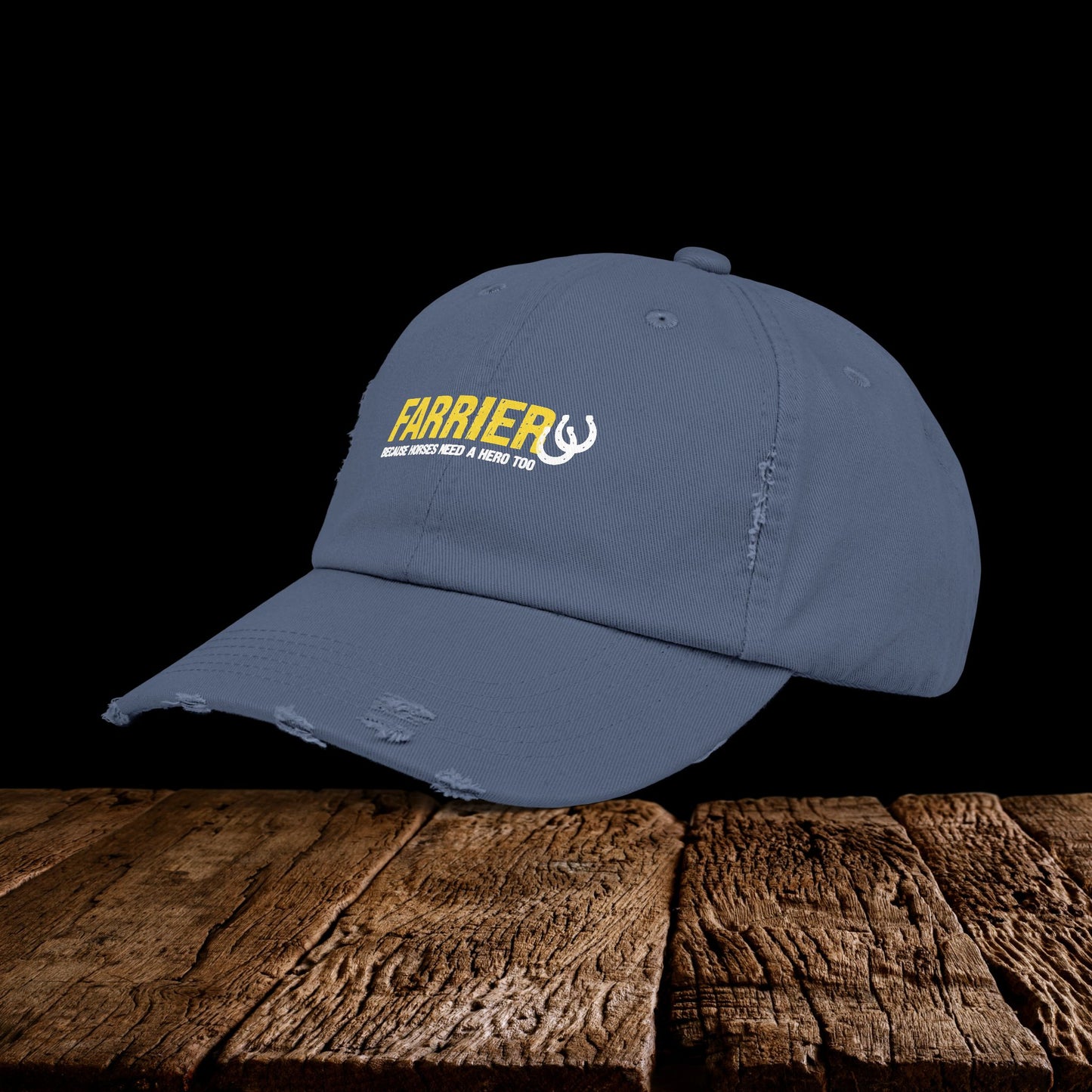 Farrier Distressed Cap – Farrier - Horses need a Hero Too Hat Gift