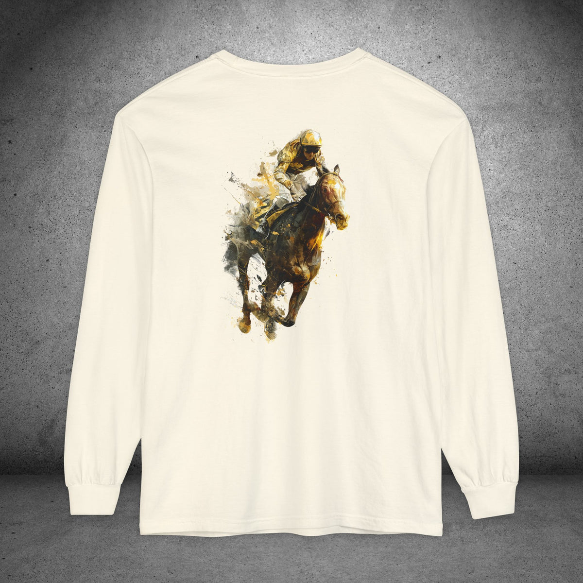 Horse Racing Long Sleeve Shirt | Thoroughbred Jockey Tee