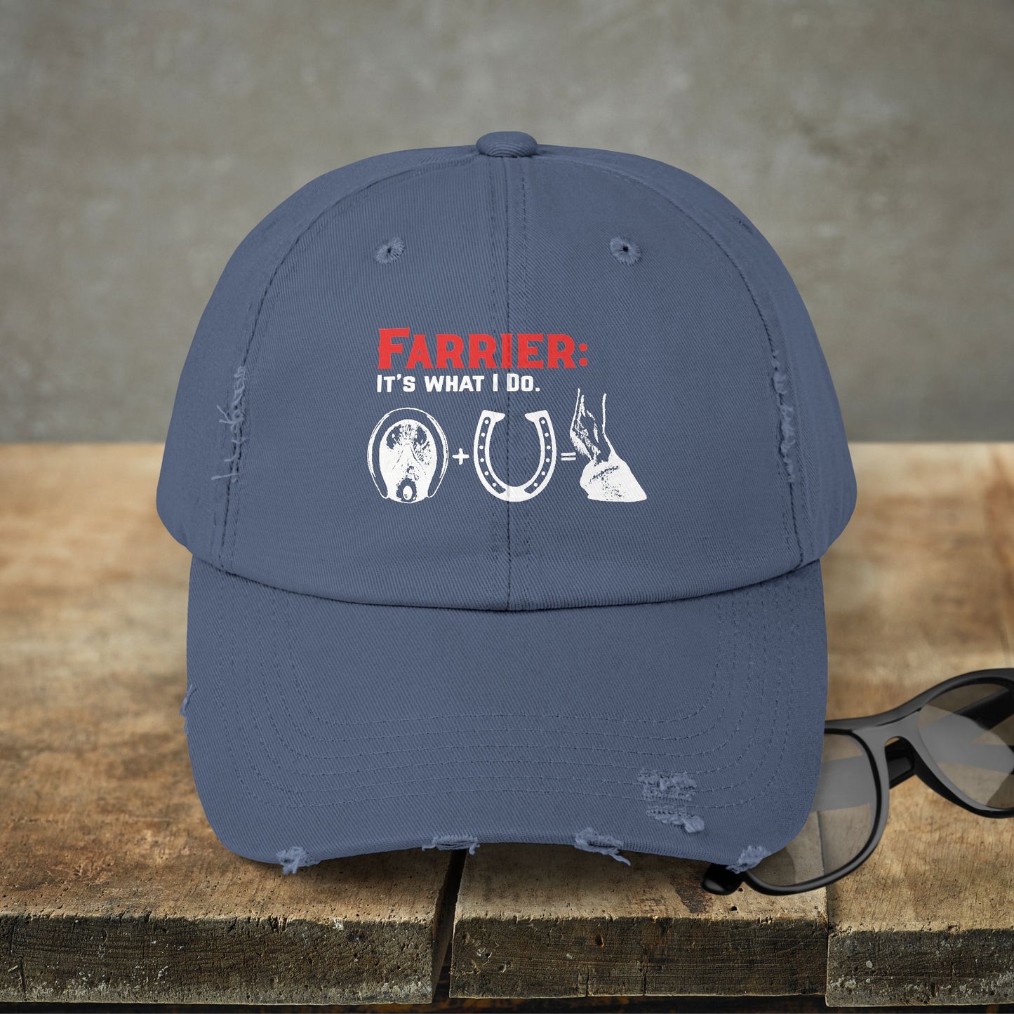 Farrier Work Hat, "Farrier: It's What I Do" Hat Horse Art