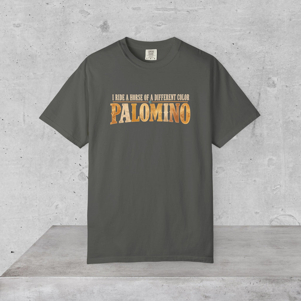 Palomino Horse T-Shirt – I Ride a Horse of a Different Color | Comfort Colors