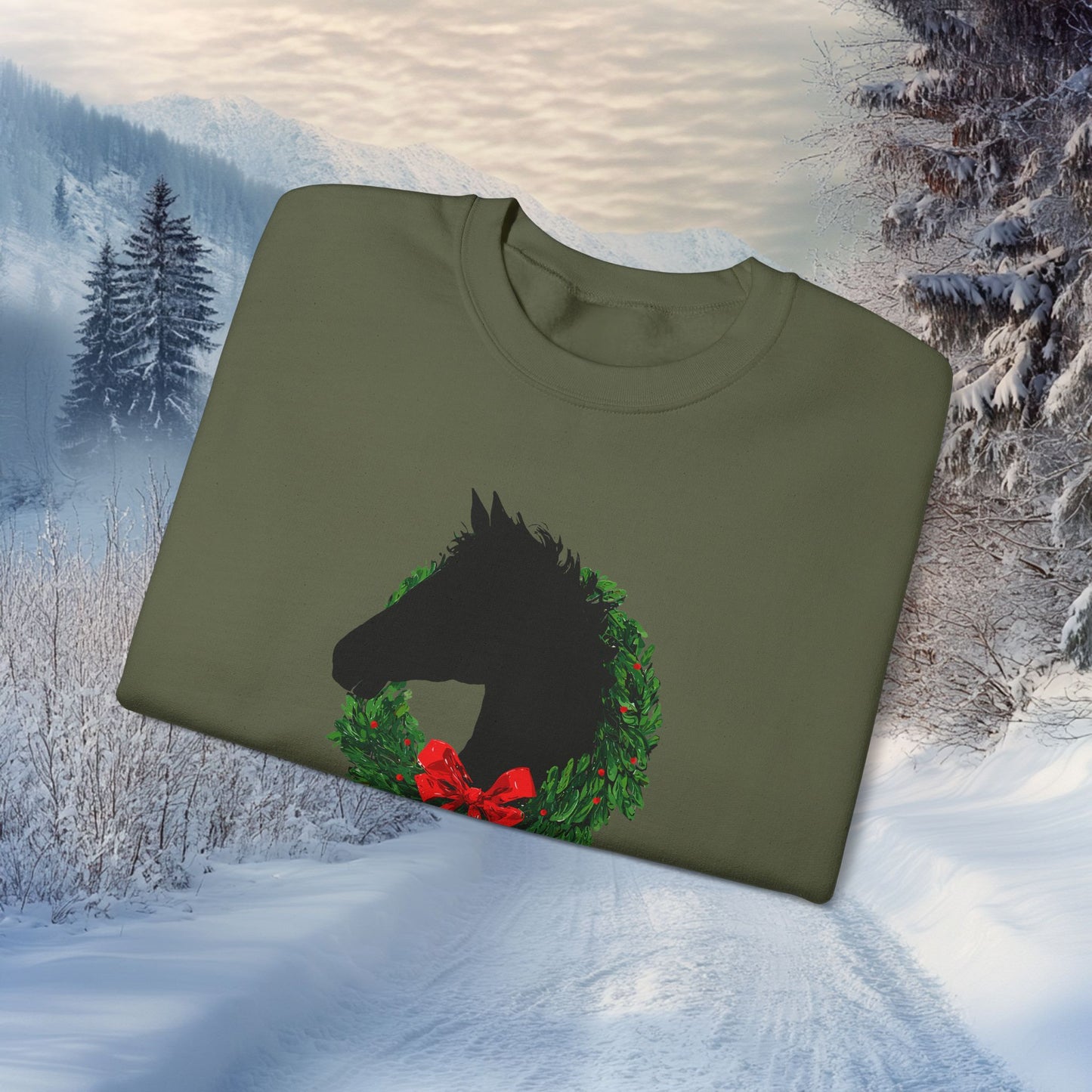 Christmas Is Better With Horses Sweatshirt – Horse Christmas Shirt