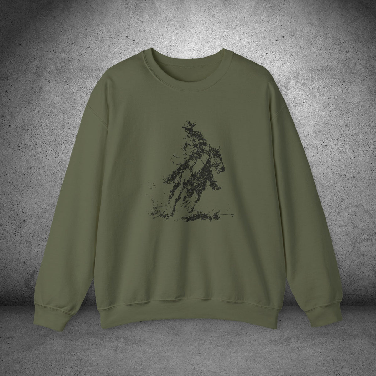 Horse & Rider Art Shirt– Equestrian Sketch Sweatshirt