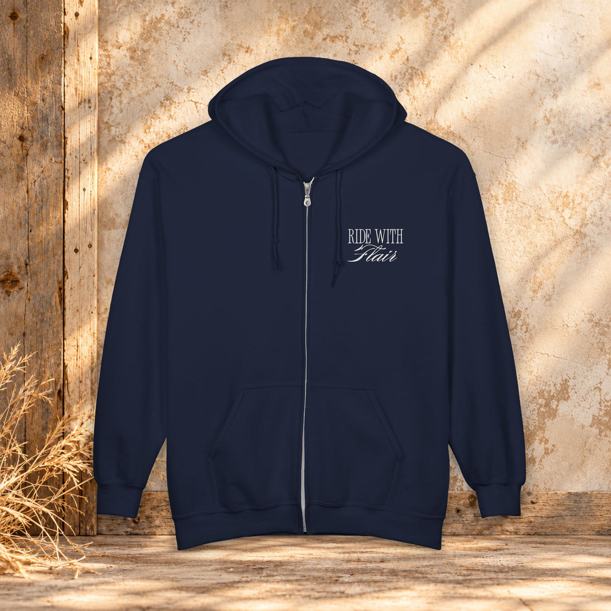 Ride With Flair Full-Zip Horse Hoodie – Equestrian Sweatshirt