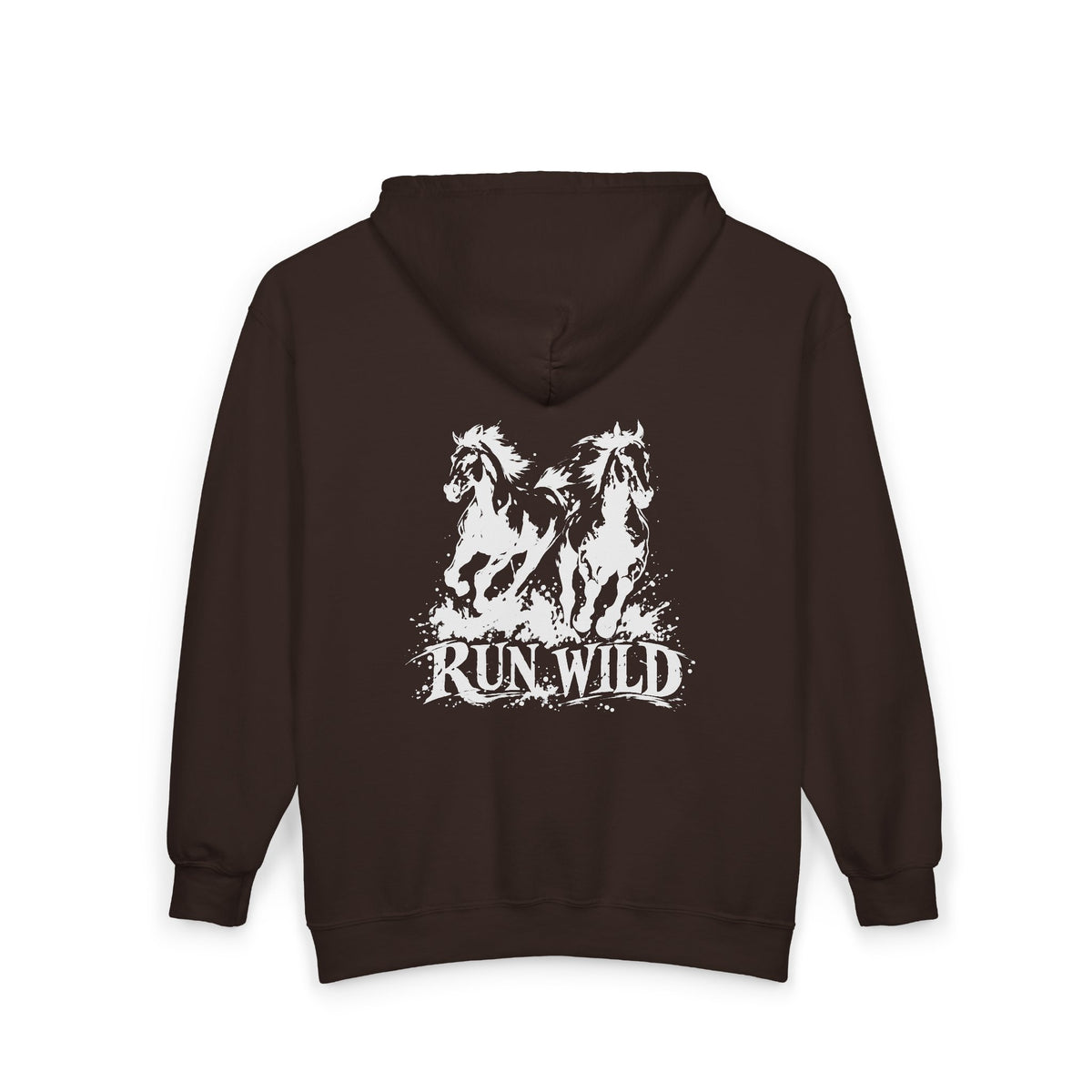 Run Wild Horse Zip-Up Hoodie – Western Horse Jacket
