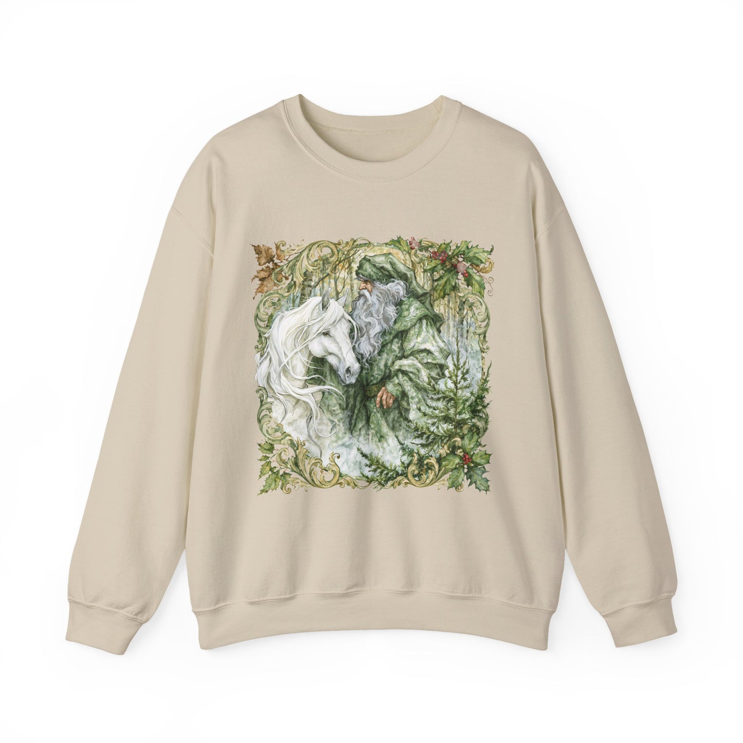 A Christmas Visit Horse Christmas Sweatshirt – Father Christmas