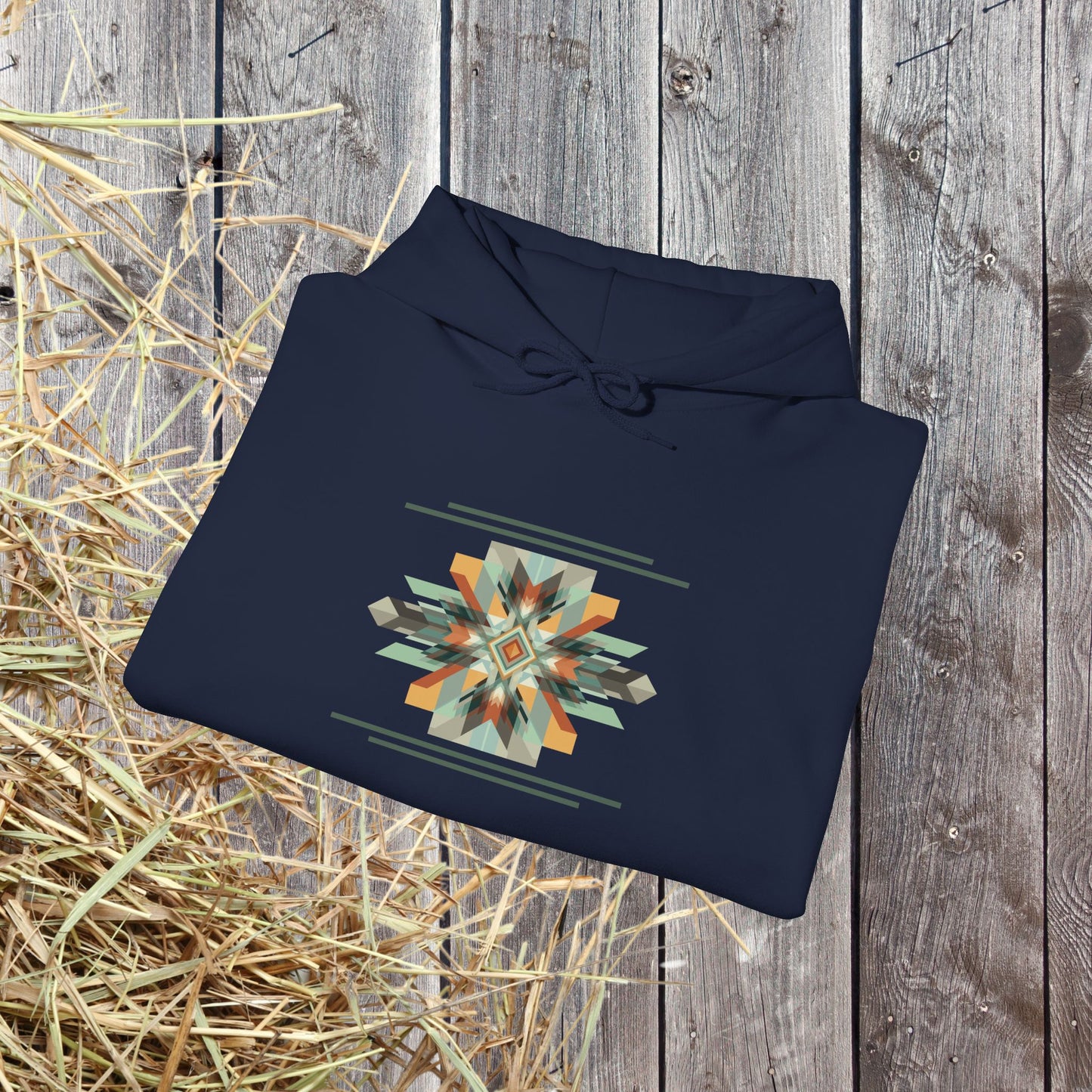Spirit Warrior Southwestern Geometric Star Hoodie