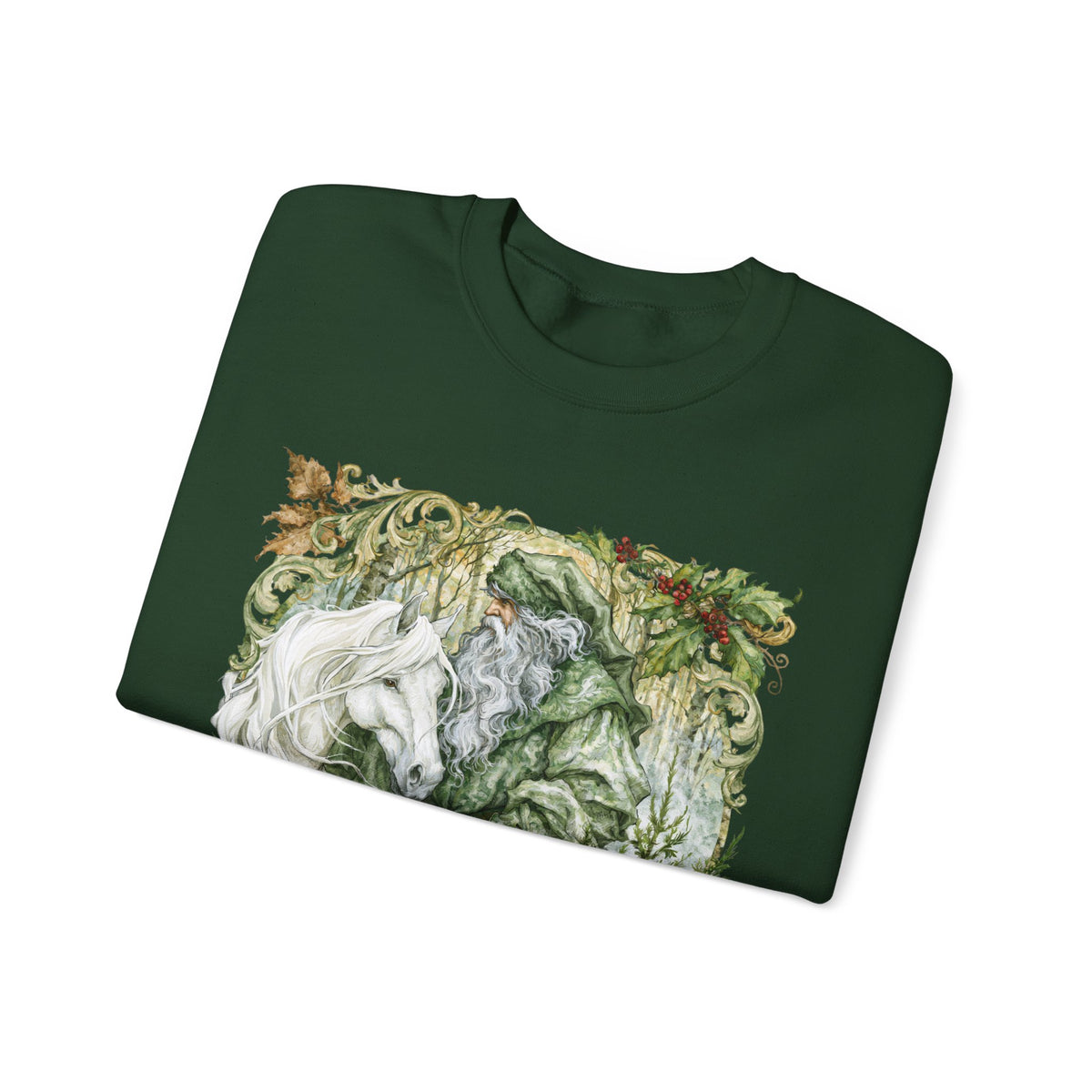 A Christmas Visit Horse Christmas Sweatshirt – Father Christmas