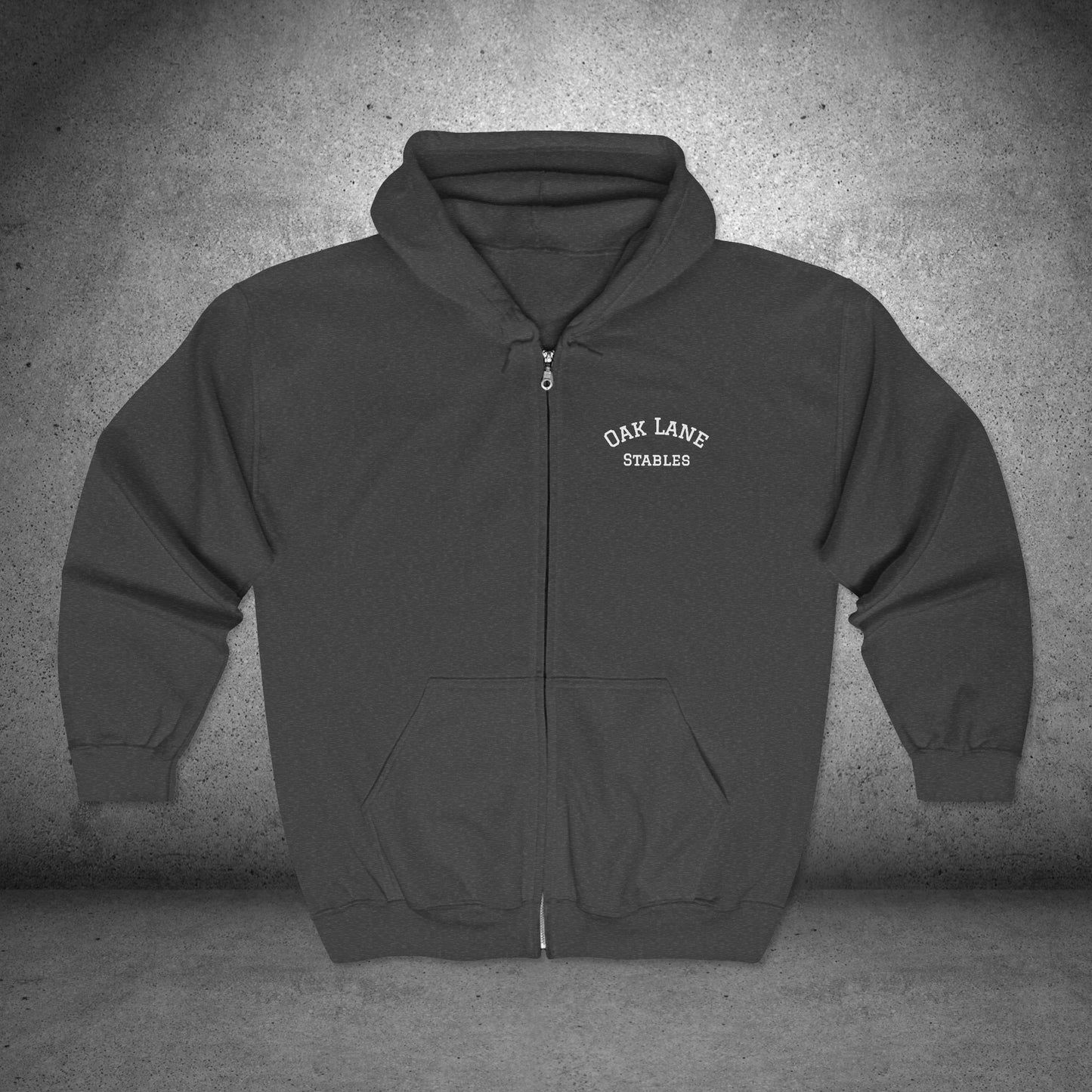 Hunter Jumper Show Horse Full Zip Hoodie Jacket Equestrian