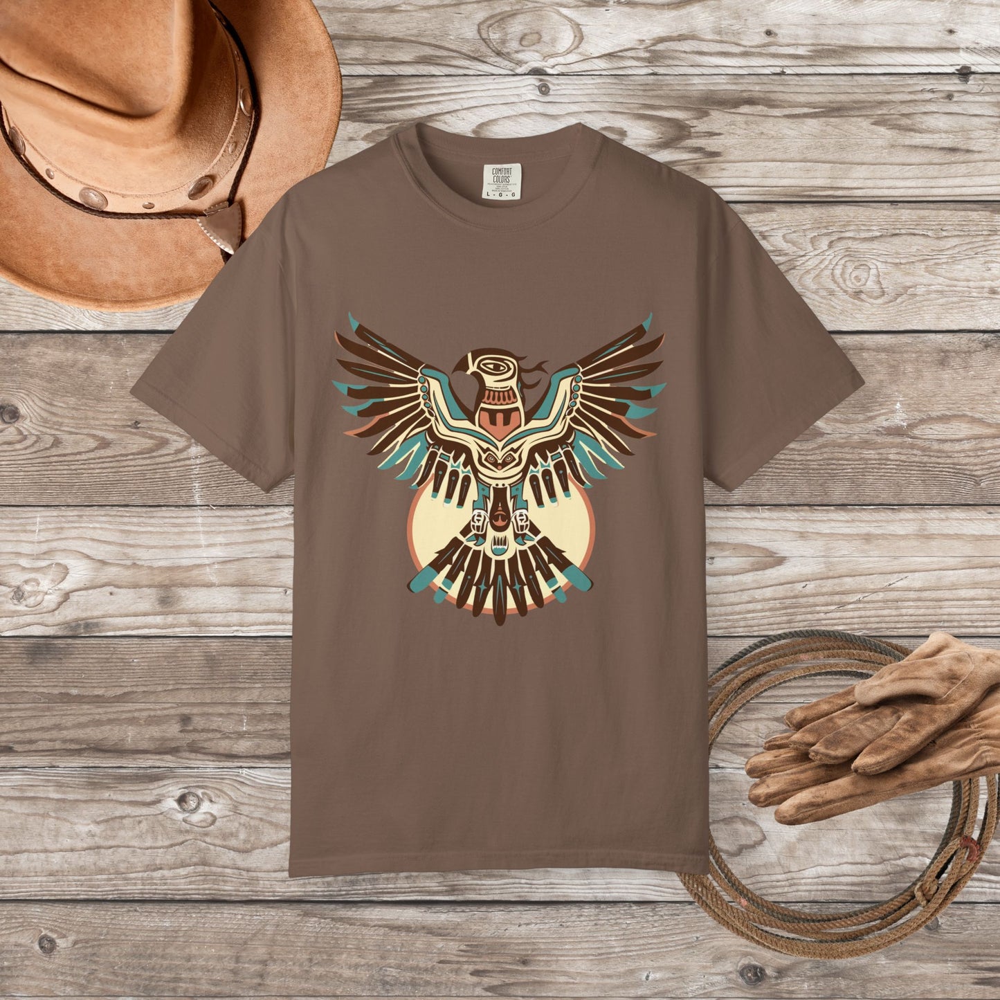 Native American Spirit Thunderbird T-Shirt – Boho Eagle Totem Tee