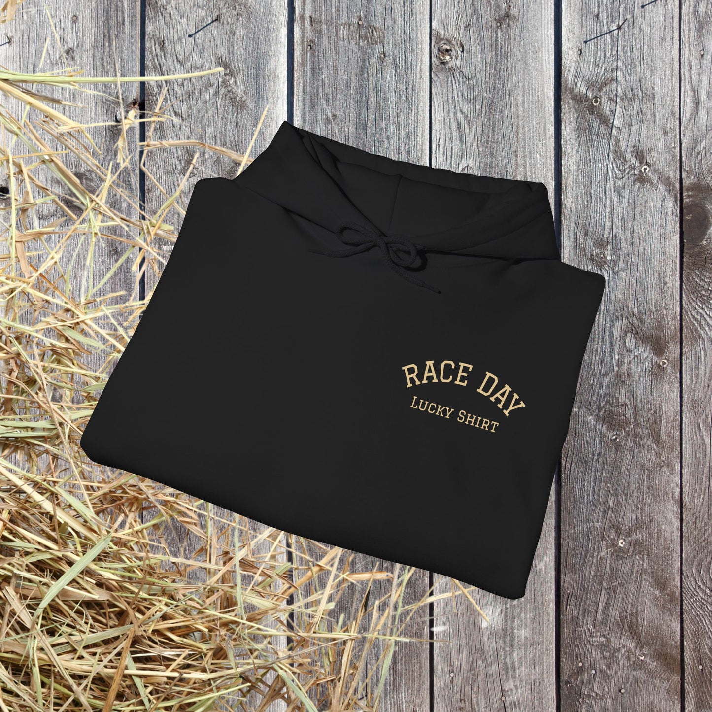 Horse Racing Hoodie — 'Race Day Graphic Hooded Sweatshirt