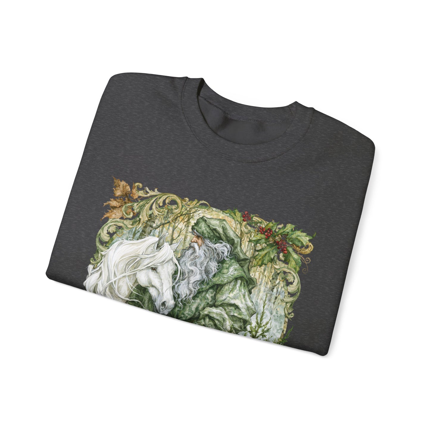 A Christmas Visit Horse Christmas Sweatshirt – Father Christmas