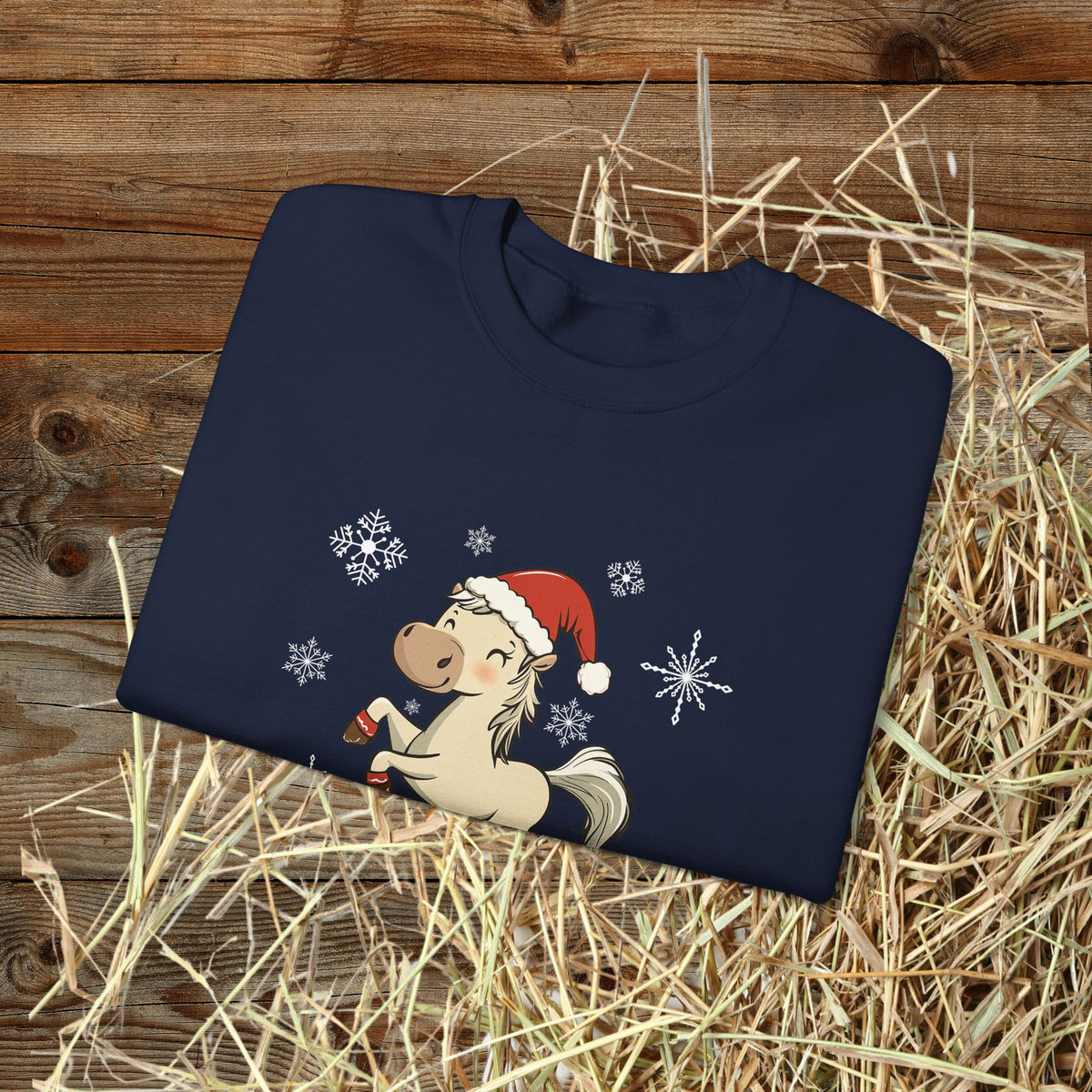 Prancing Through the Snow Horse Christmas Sweatshirt