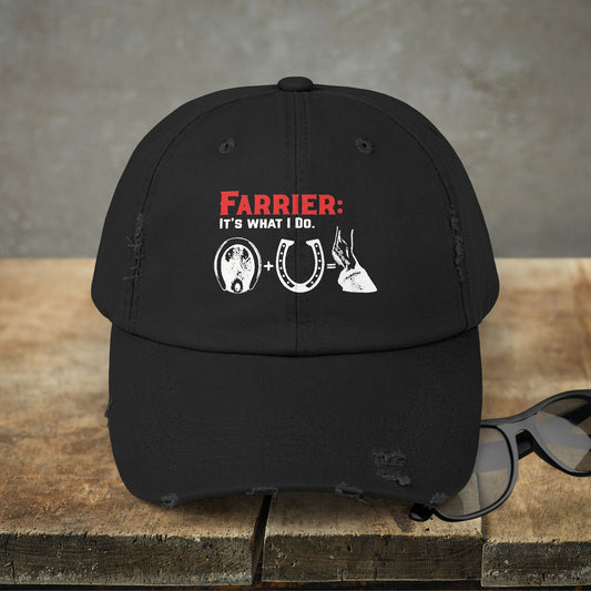 Farrier Work Hat, "Farrier: It's What I Do" Hat Horse Art