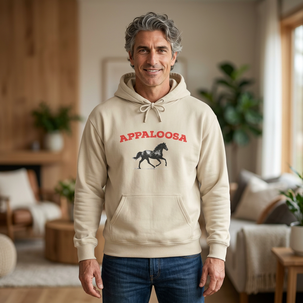 Appaloosa Hoodie, Horse Lover Sweatshirt, Western Horse Hoodie, Equestrian Gift, Cowboy Hoodie