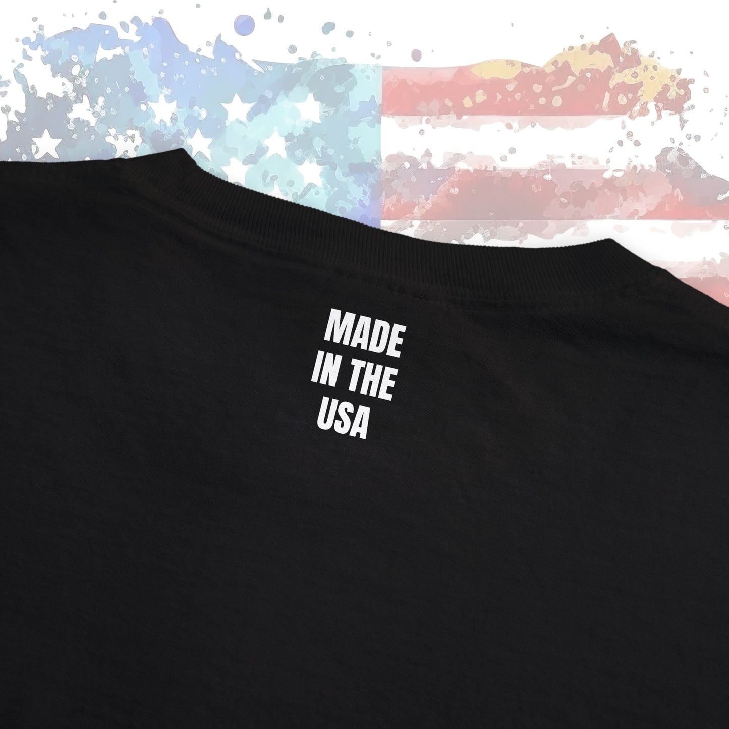 America Flag Pocket T-shirt, Patriotic 4th Of July Eagle Flag Comfort Colors Shirt, Minimalist - FlooredByArt