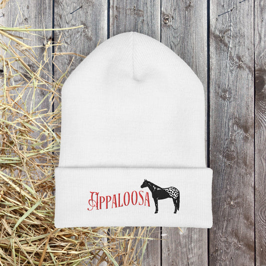 Appaloosa Embroidered Denim Hat – Vintage - Style Horse Lover Cap - FlooredByArt