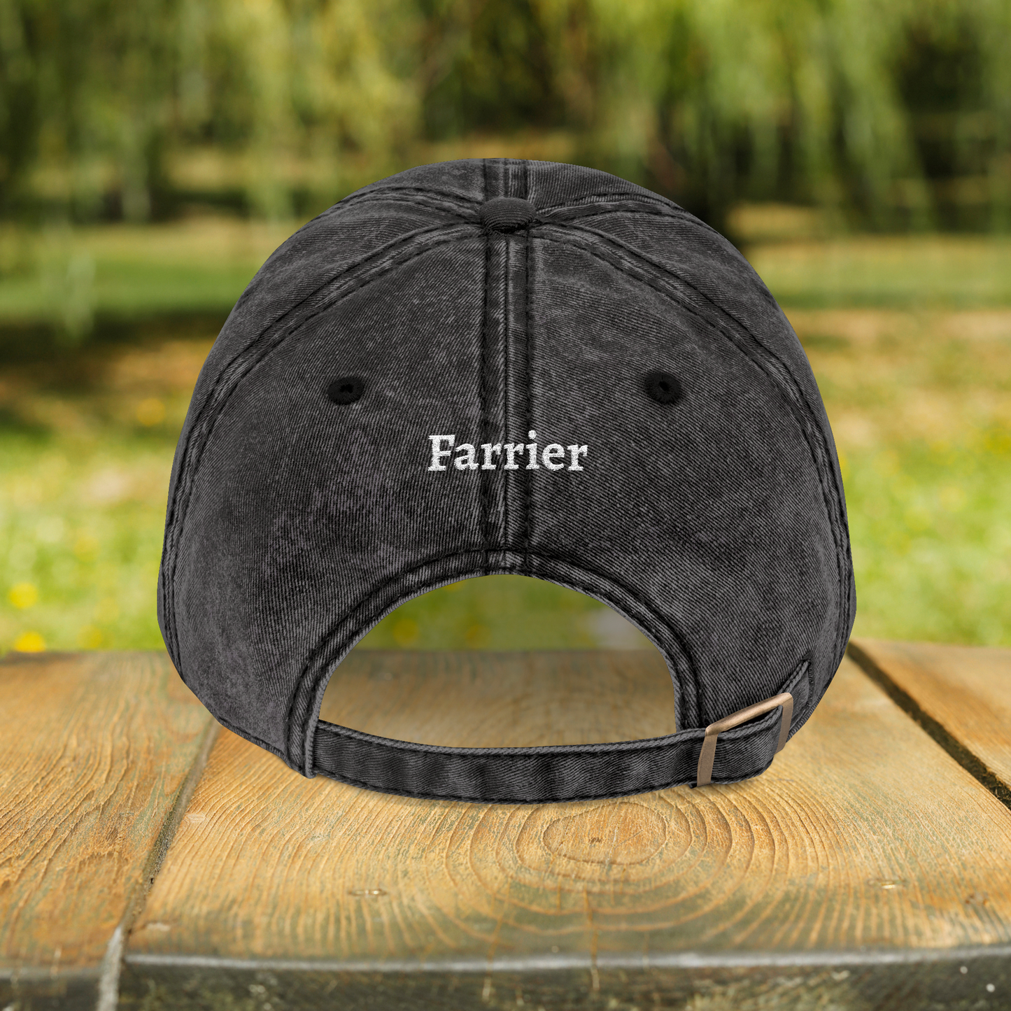 The Hoof Whisperer Hat – Farrier, Embroidered Personalized Horse Cap