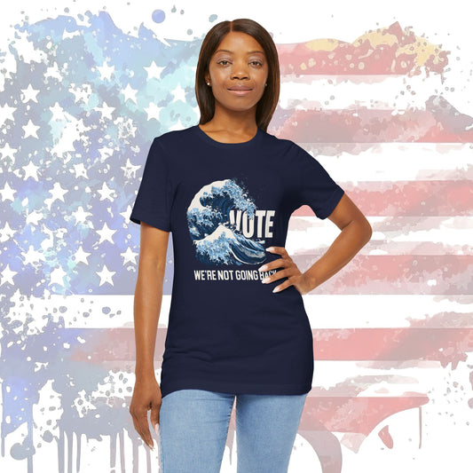 Blue Wave, Kamala Cat Lady T-shirt, Proud Childless Cat Lady, Cat Ladies Riding the Blue Wave - FlooredByArt