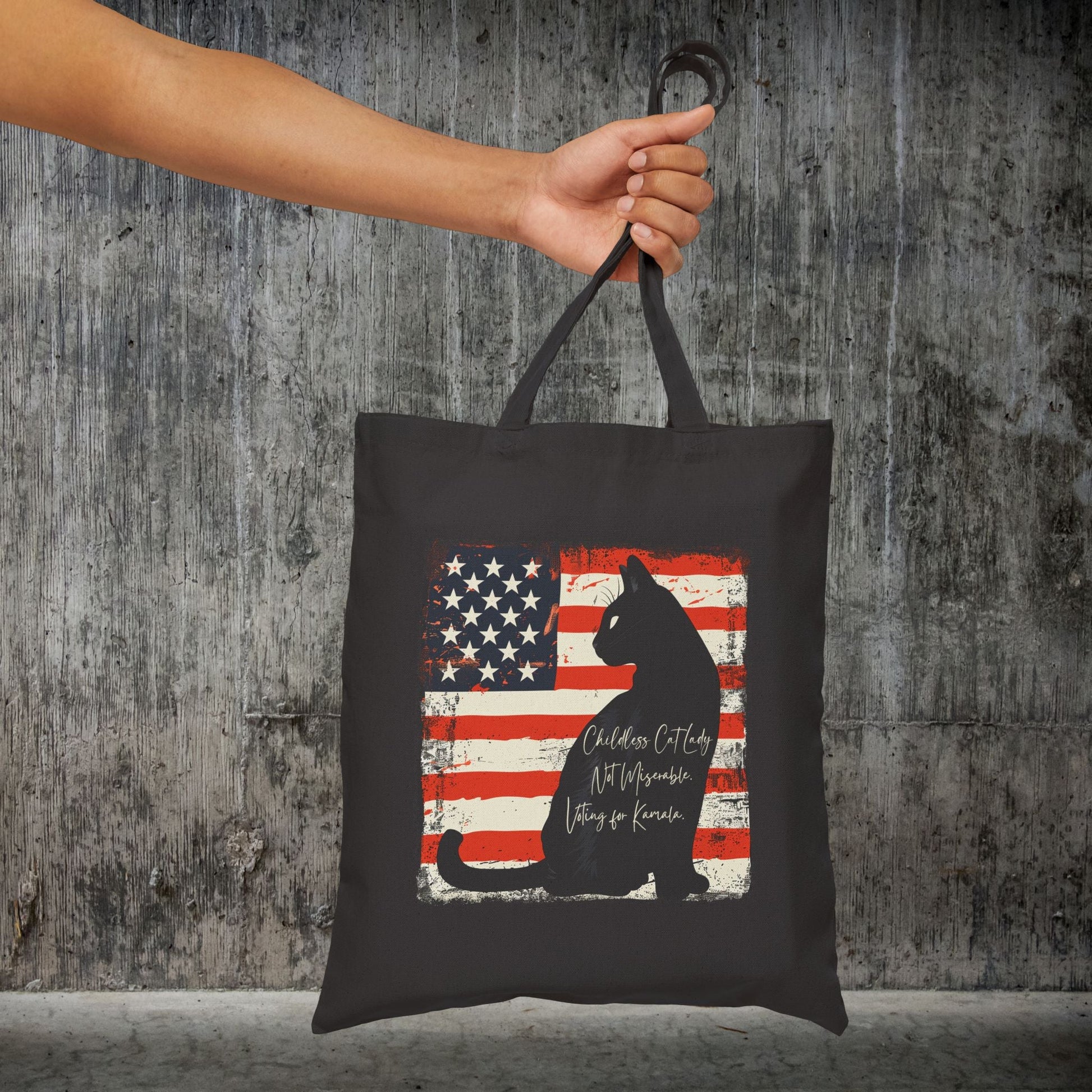 Childless Cat Lady, Kamala Cat Lady TOTEBAG, Womens Rights, Save Our Democracy - FlooredByArt