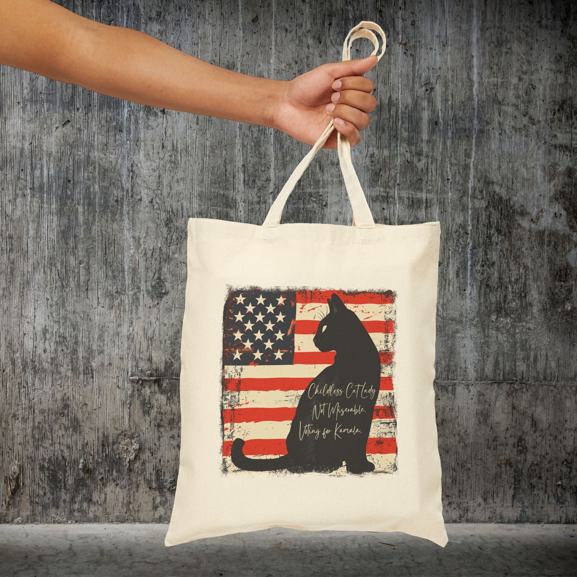 Childless Cat Lady, Kamala Cat Lady TOTEBAG, Womens Rights, Save Our Democracy - FlooredByArt