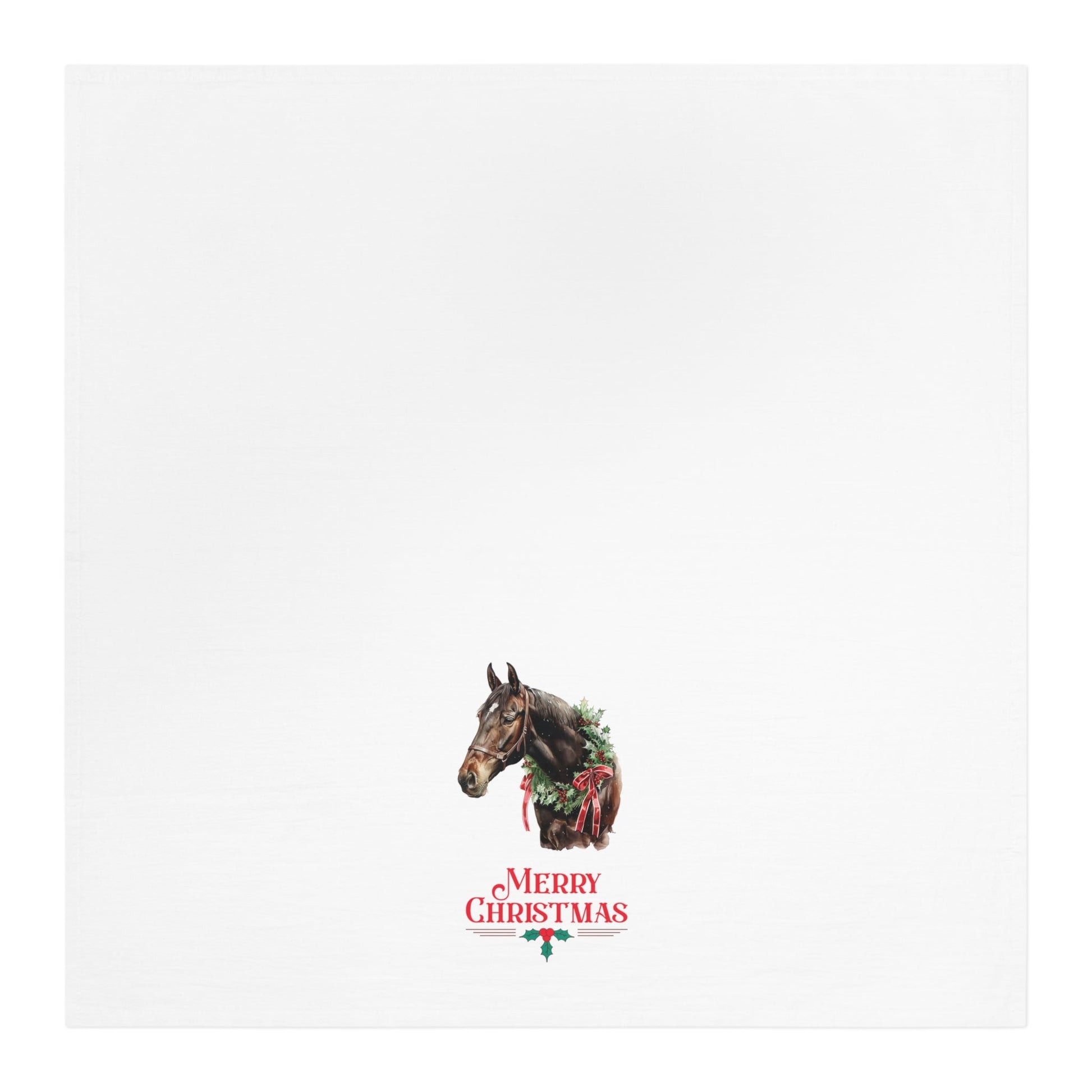Chrismas Black Horse With Star Kitchen Tea Towels, Christmas Decor - FlooredByArt