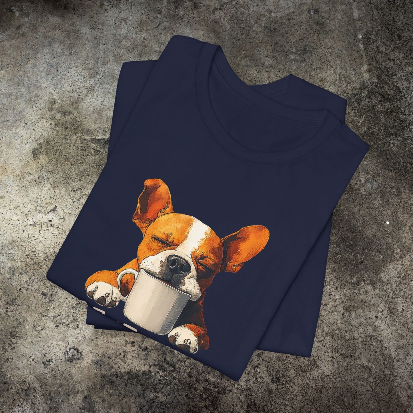 Coffee Nap T-Shirt – Cute French Bulldog & Coffee Lover Tee - FlooredByArt
