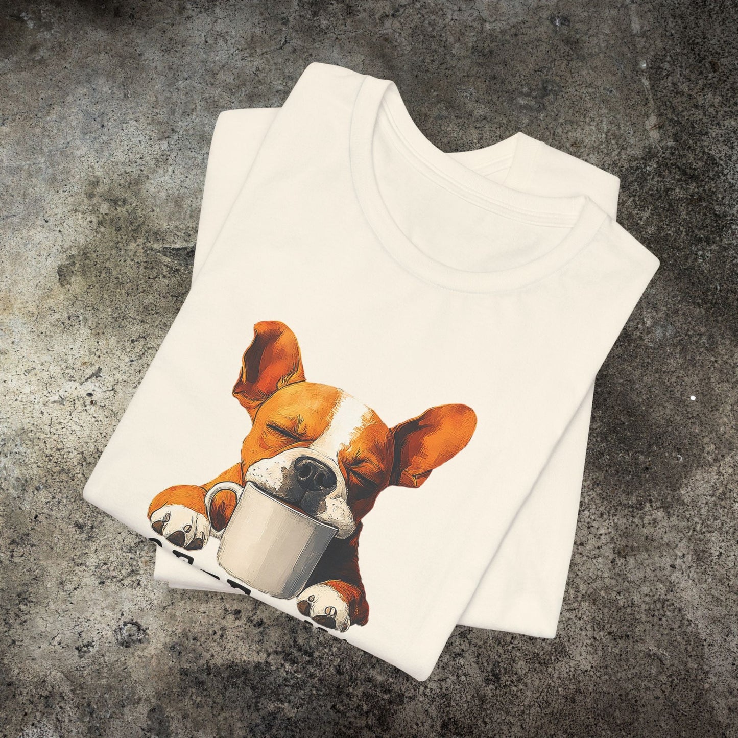 Coffee Nap T-Shirt – Cute French Bulldog & Coffee Lover Tee - FlooredByArt