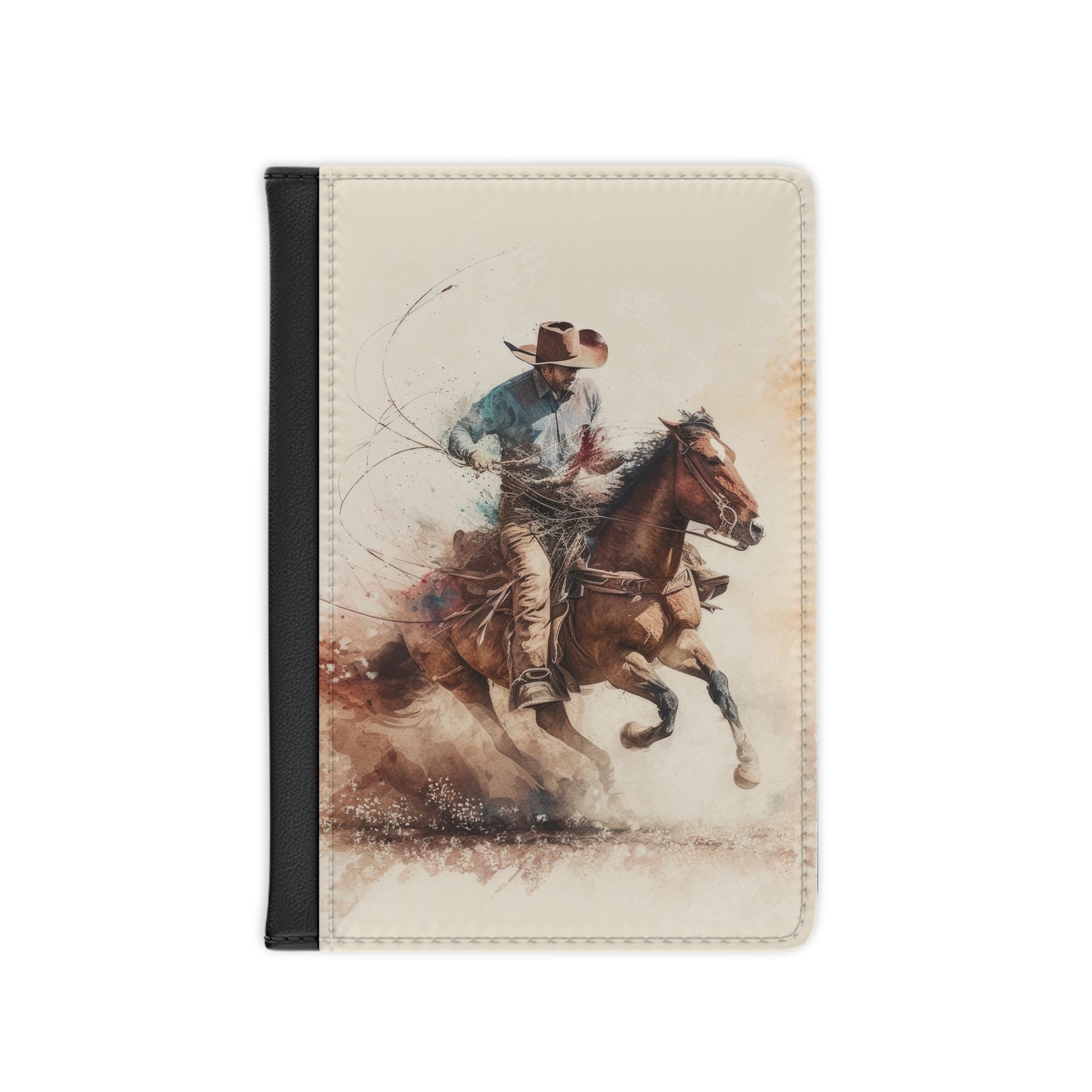 Cowboy Passport Cover Cowboy Design Traveler Travel ID Cover, Passport Protection - FlooredByArt